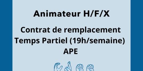 Offre d'emploi Animateur (H/F/X)